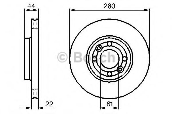 BOSCH 0 986 479 080 Brake Disc